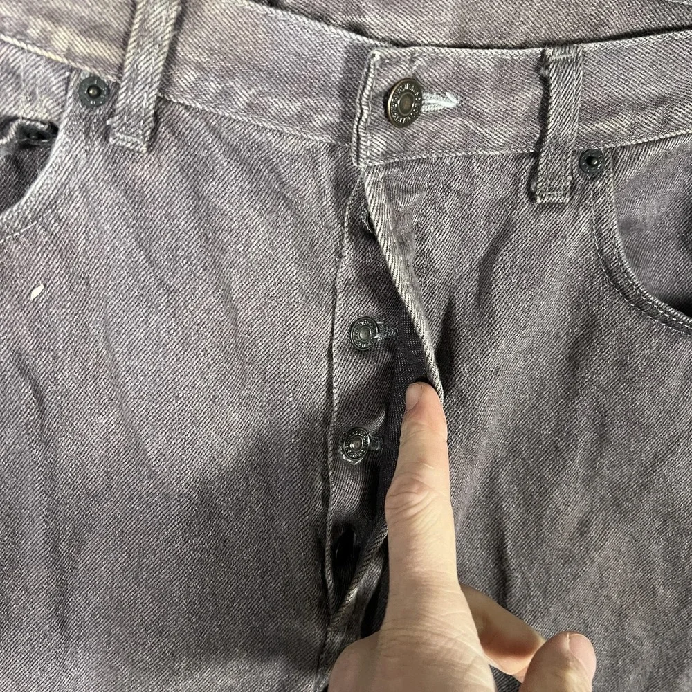 Vintage Levis 501 Jeans Mens 36x34 Brown Button‎ Fly Made USA Straight Leg 90s